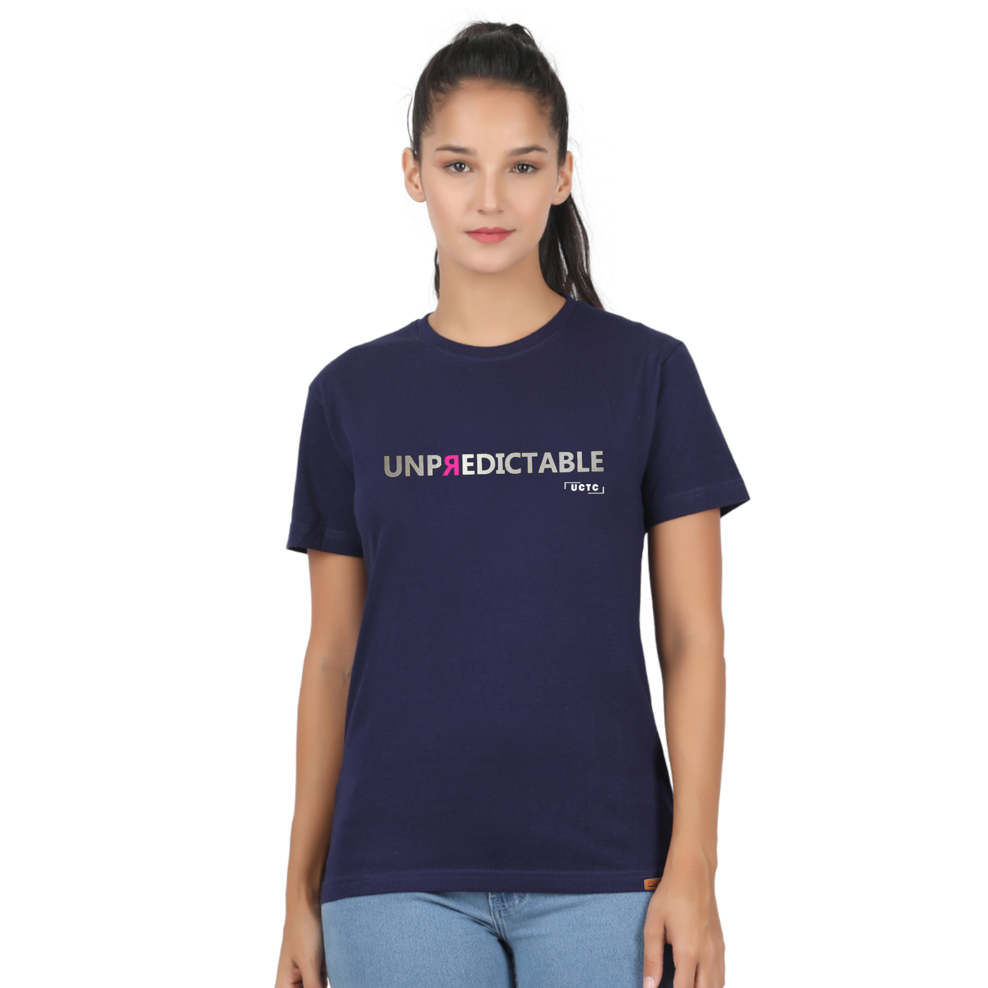 UCTC Premium Womens Navy Blue Tshirt 